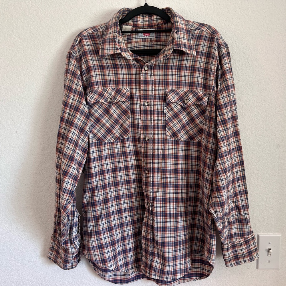 Vintage Levi’s 70s Button Down Shirt Made in the USA Size Large